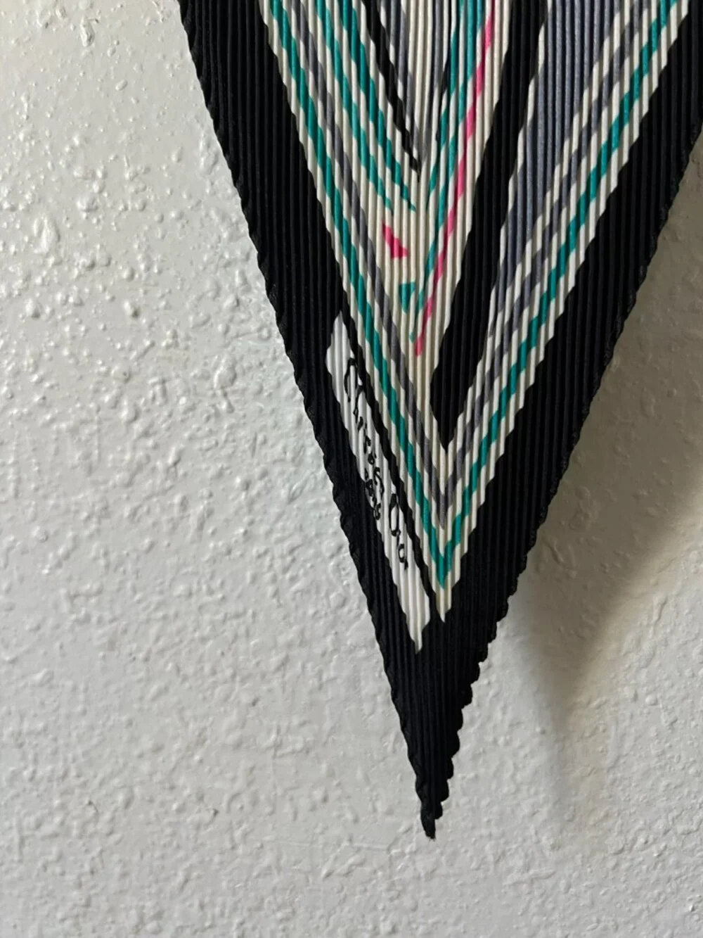 Vintage Christian Dior pleated scarf